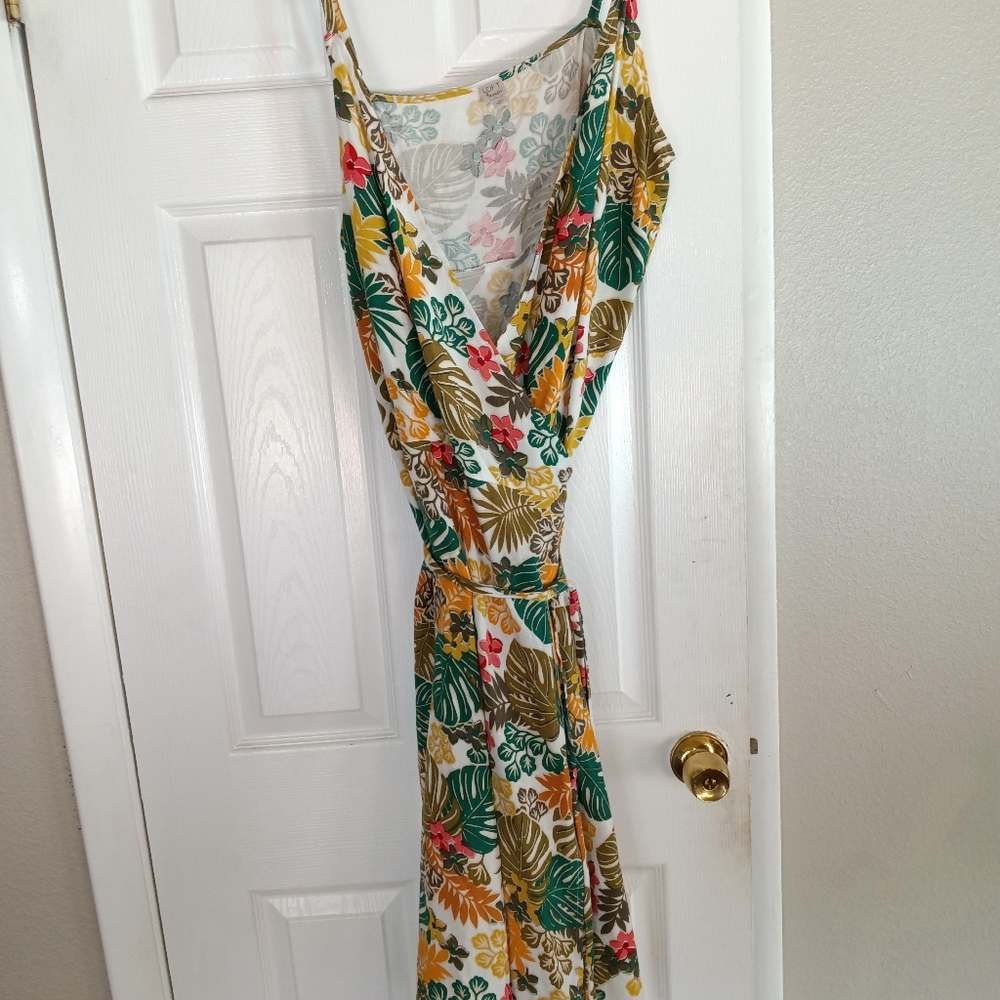 LOFT beach, floral size 16 wrap dress